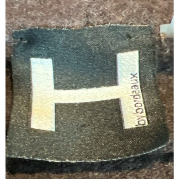 H By Bordeaux Womens Brown Asymmetrical Zipper Jacket - Picture 3 of 4